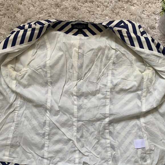 Talbots Nautical Striped Blazer - Picture 12 of 12